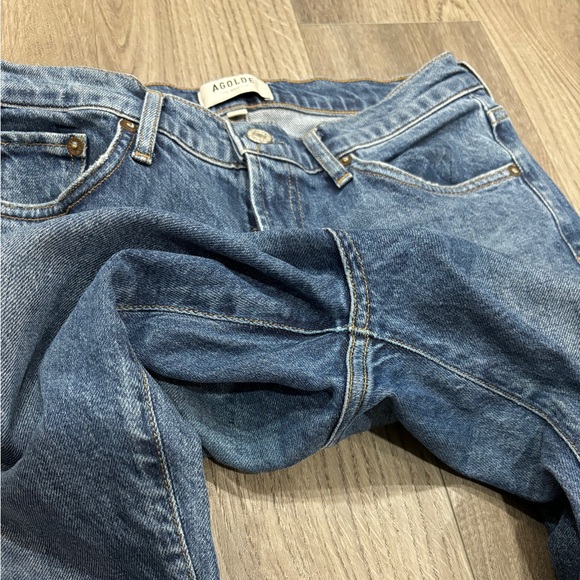 COPY - Agolde Women’s Sz 28 Jeans Mid Rise Straight Toni Cropped Ankle Pockets … - Picture 11 of 16